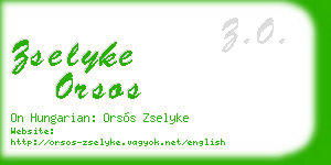 zselyke orsos business card