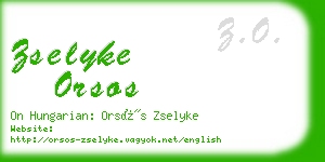 zselyke orsos business card